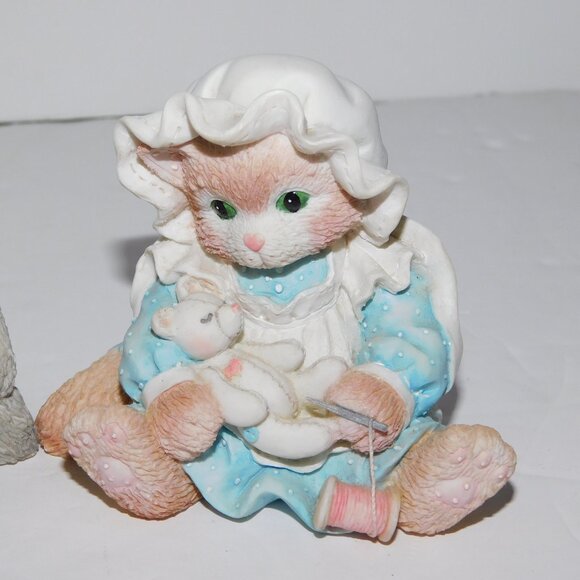 Set 3 VTG 90s Calico Kittens Pricilla Hillman Enesco Cat Figurines - Picture 4 of 11